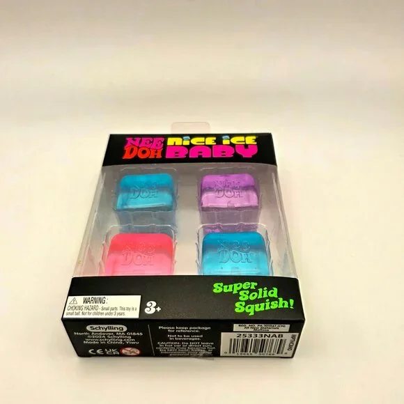 Needoh Nice Ice Baby- Pack of 4 mini Squishy cubes - Picture 2 of 3